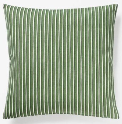 green lines cushion