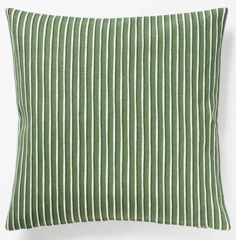green lines cushion
