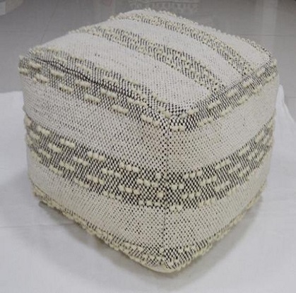 rectangular ottoman pouf